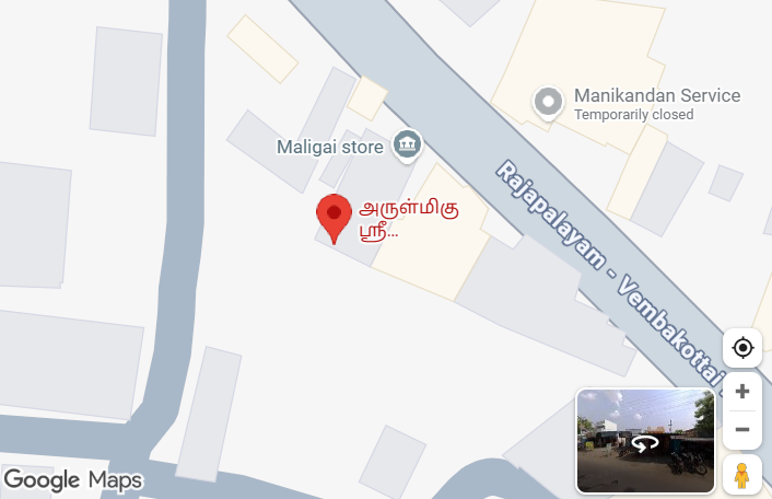 Temple location map